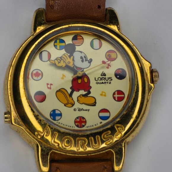 Lorus Disney Watch Musical V421-0020 It's a Small World New Battery Vintage - Picture 2 of 7